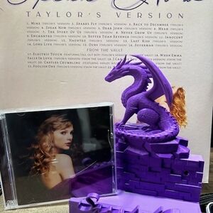 Purple Dragon Figurine with CD